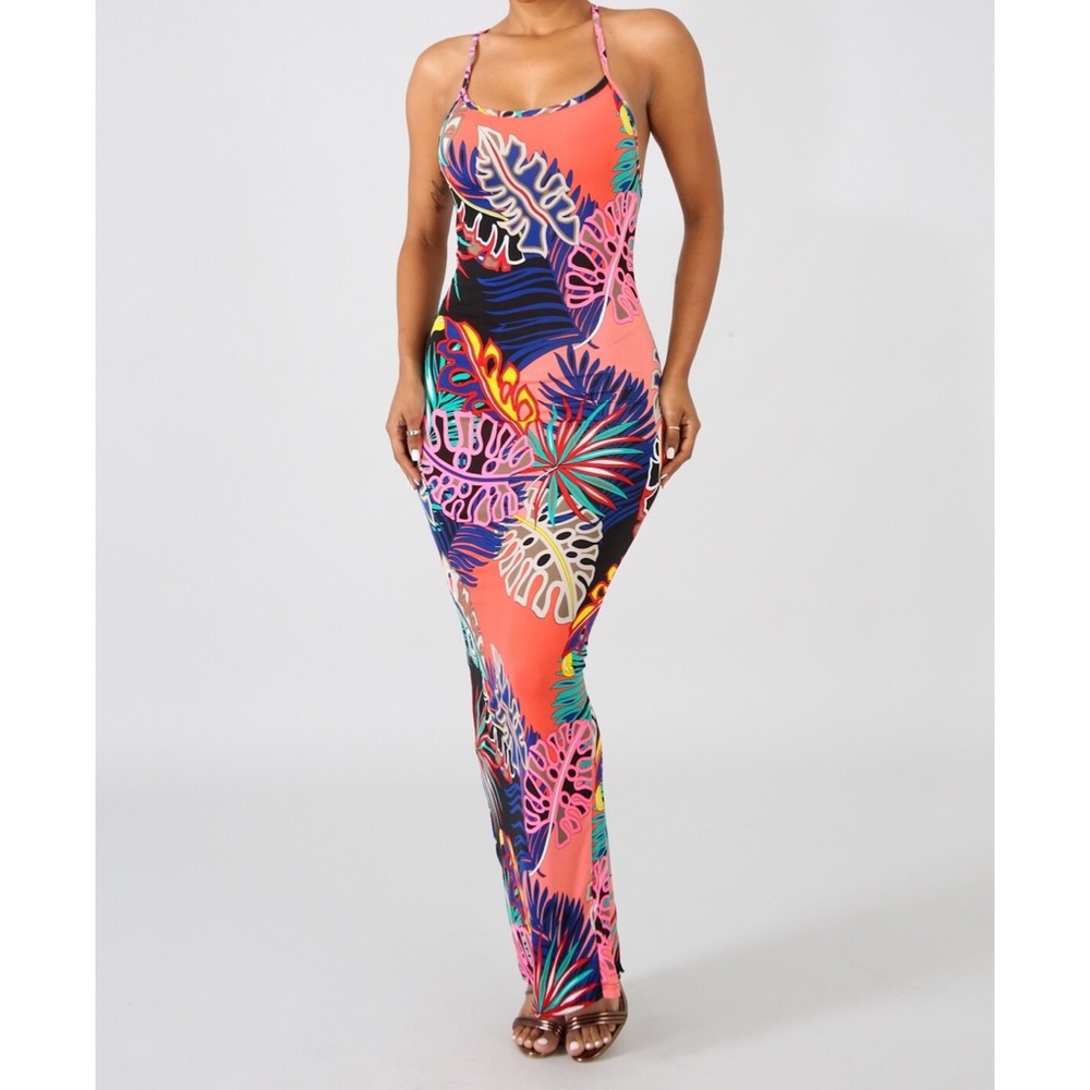 🚨SALE🚨 ONE LEFT Sienna Palms Maxi Dress - Picture 3 of 8